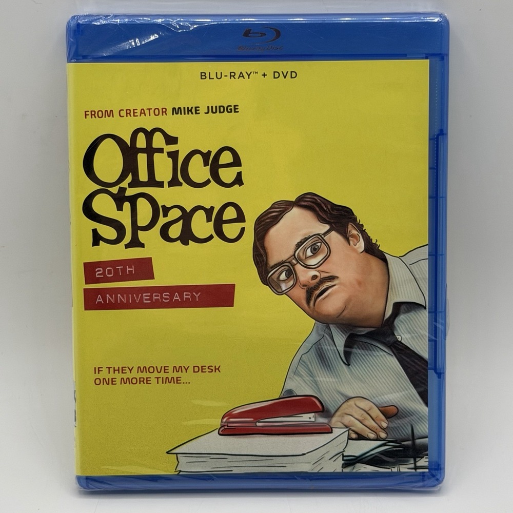 Office Space 20th Anniversary Blu-ray + DVD Mike Judge New Sealed OOP